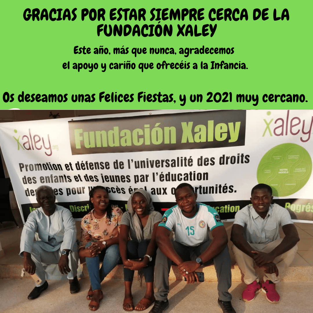 GRACIAS POR VUESTRO APOYO A LA FUNDACIÓN XALEY