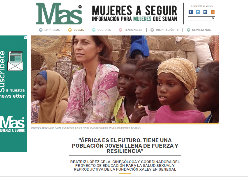 Xaley en la prensa: «África es el futuro»